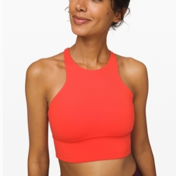 lululemon athletica Other - lululemon free to be moved high neck sport bra in coral red ish color🫶🏻💌🏷️